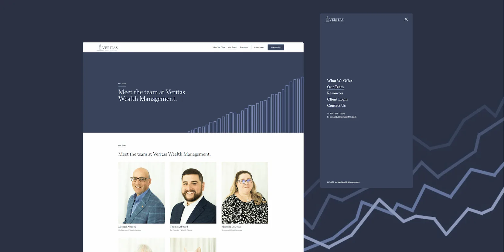 Veritas Team and Menu